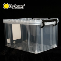 Большой пластиковый прозрачный ящик для хранения, коробка для хранения, увеличенная толщина