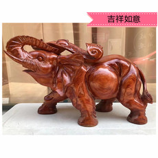 Изделие из корневища 缅甸红木象花梨木实木大象小摆件实木家具装饰品客厅创意手工雕刻