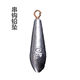 ແຫວນທອງແດງ Water drop type string hook sea fishing lead falling sea pole throwing pole valve stem lure fish pendant willow leaf shaped foot gram