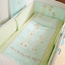 全棉天鹅绒婴儿床品套件纯棉宝宝床上用品儿童七件套四季婴儿床围