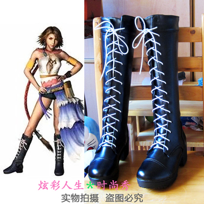 taobao agent Anime COS shoes ◆ X-2 FFX-2 Youna Cosplay shoes yuna cos boots