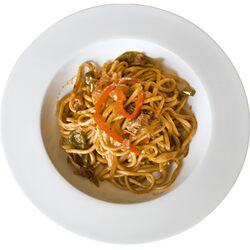 Creative Western pure white bone china household pasta plate