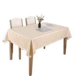 Dining table cloth waterproof table matcha table cloth table cloth cloth art anti -hot -free long square European -style hotel round table cloth