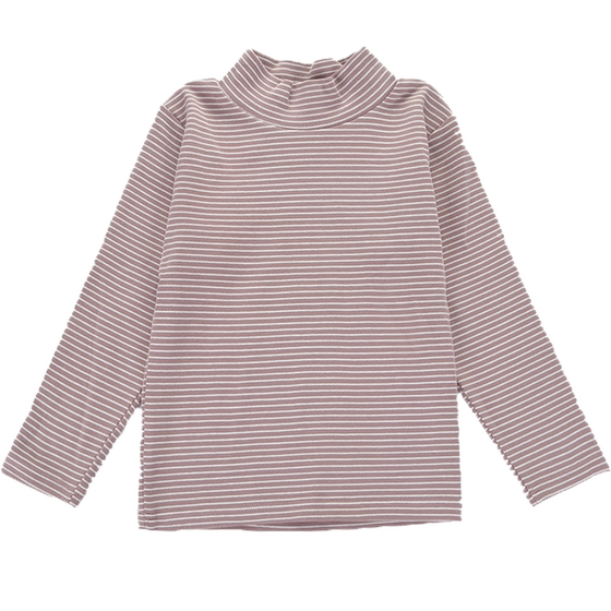 Children's bottoming shirt collar pure cotton boys long -sleeved T -shirt girls underwear autumn clothing baby boys jacket spring and autumn