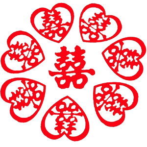 Xiaoxi hand -throwing a happy word sticker wedding supplies Daquan wedding room decoration, preparation of wedding new house weddings 囍 character sticker