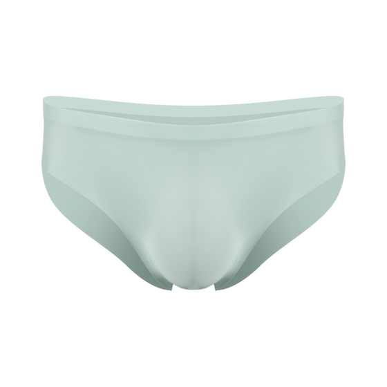 Ice silk underwear men's without trace briefs in summer thin air, transparent, transparent trendy personalized liquid shorts bottom pants