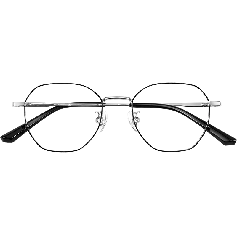 乐申小框近视眼镜框女适合高度数厚边可配度数镜片超轻纯钛1000度-Taobao