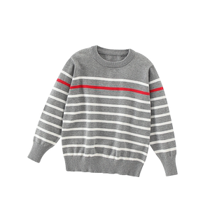 
2026 spring new style medium and large children's bottoming shirts, pure cotton boys' thin sweaters, round neck girls' spring and autumn knitted sweaters, fashionable