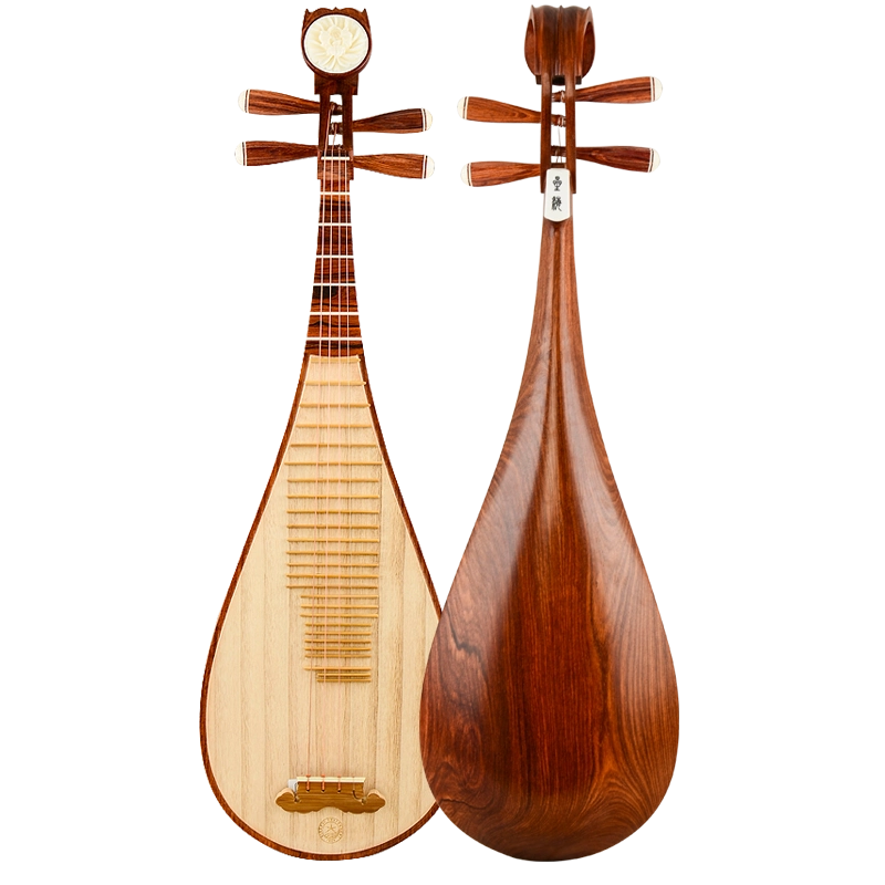 琵琶の撥 No2 ㊴薩摩琵琶用 撥・紫檀 黄楊（27.9cm） 螺钿考古|