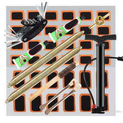 Bicycle tire repair tool set, mountain bike tire repair tools and equipment, bicycle repair, cold repair film, glue