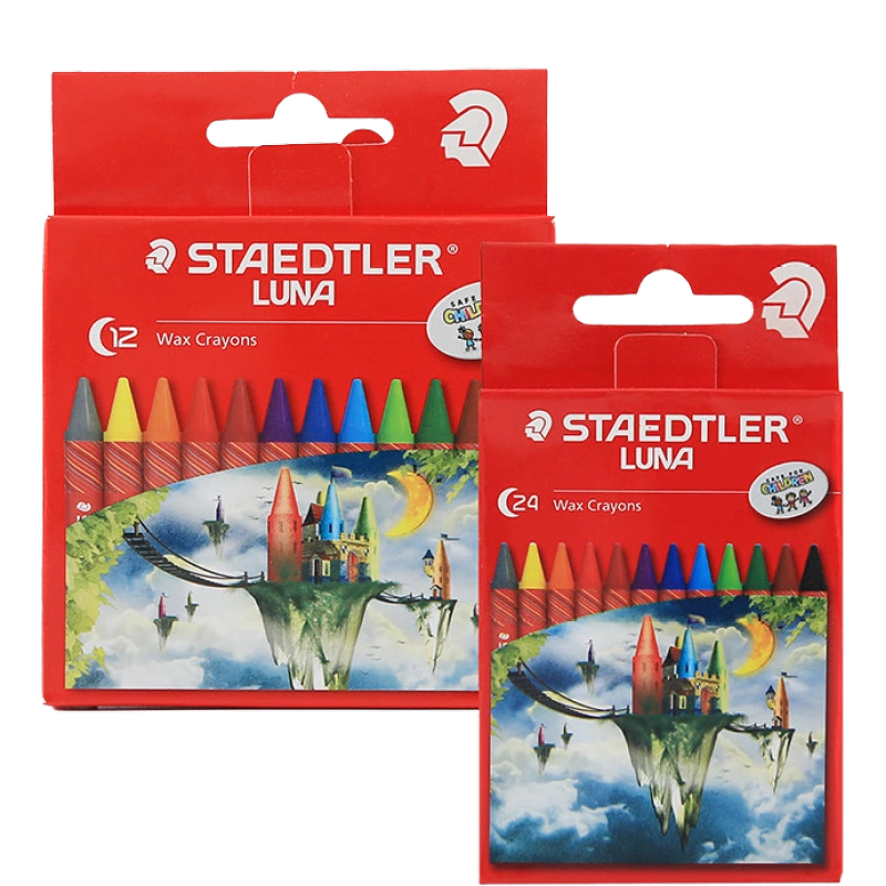 STAEDTLER/施德樓136油性彩色鉛筆套裝12色24色36色48色紅色紙盒彩