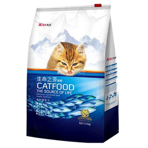 
Aier's Source of Life Cat Food 1.5kg3*0.5kg Adult Cats Universal Orange Cats Main Food Fish Flavored Cat Food