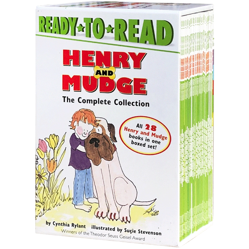 英文原版繪本Henry and Mudge 1-28冊盒裝亨利和瑪吉兒童啟蒙友誼故事書 