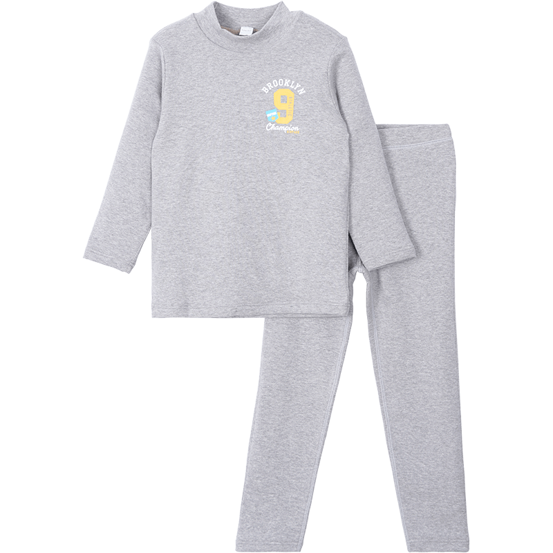 久岁伴官方儿童秋裤秋衣男童秋冬内穿青少年薄款保暖套装内衣