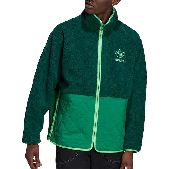 
Adidas/Adidas official genuine Clover men's spliced ​​loose sports jacket jacket H09362