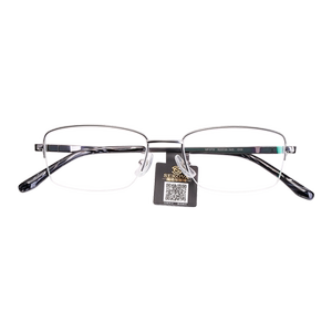 Schilohua pure titanium close -vision glasses frame light business semi -frame glasses frame men's and women's models can be equipped with myopia SP370