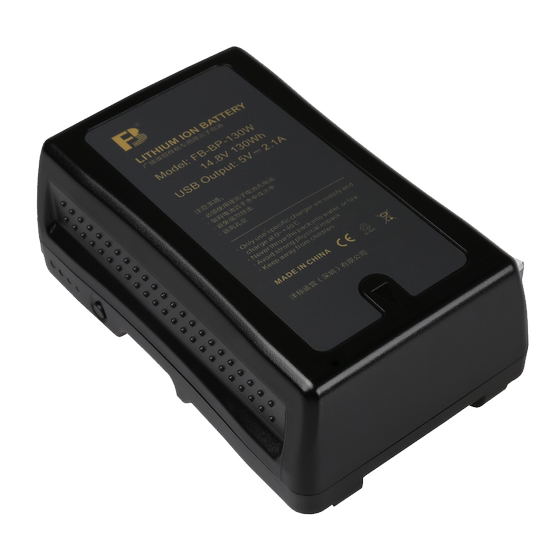 
Fengbiao BP150W camera battery suitable for Sony BP190W large capacity BMCC external battery BP-130 monitor V-port V-type snap-on camera battery charger set 290W