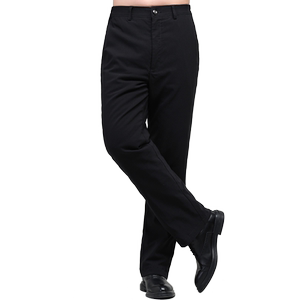 Men's down pants high -waist elastic winter trousers in the middle and elderly thickened straight pants Han Bu Shi new product 1801
