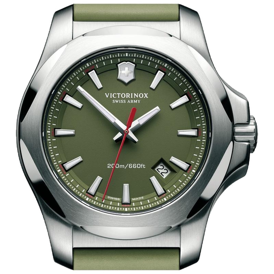 Victorian Swiss Army Knife Inox genuine stainless steel rubber strap night luminous quartz quartz men's waterproof watch watch
