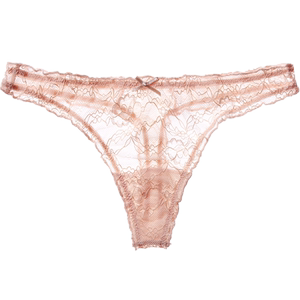 
T-string female sexy lace underwear European and American seamless T-pants for sports and fitness summer thin temptation transparent low-waisted small T-pants