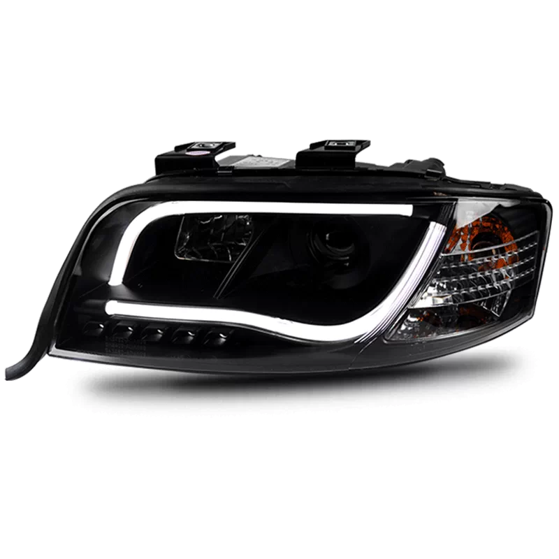 秀山适用于老款奥迪a6氙气大灯 led导光泪眼透镜 99