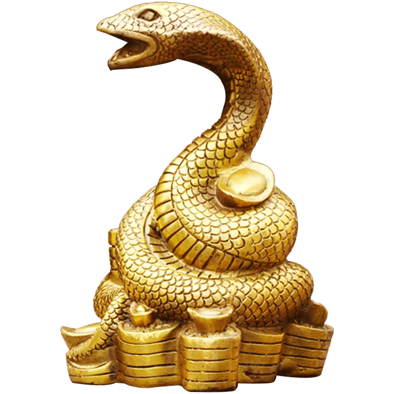 易水閣銅蛇擺件元寶蛇擺件十二生肖蛇家居飾品-Taobao 