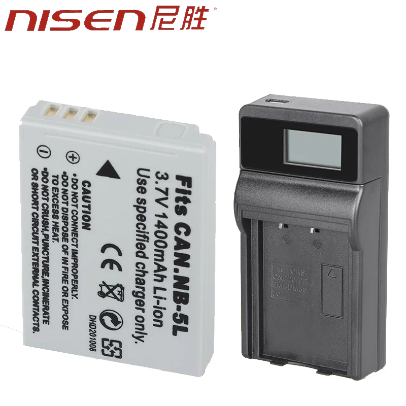 NB-5L相機電池 佳能專用USB充電器 尼勝電池充電套裝 適用SD880 SX200等