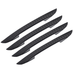 Glow-in-the-door vehicle rear bumper anti-collision strip at night