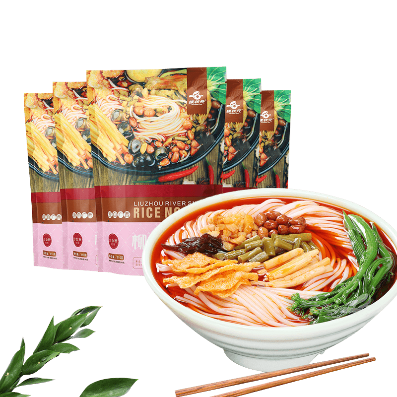 Snail champion Guangxi Liuzhou authentic snail powder specialty food instant noodle fast rice noodles hot and sour powder 310g*5 bags