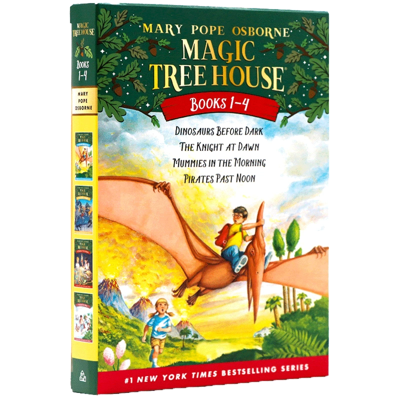 神奇樹屋英語小說 Magic Tree House 1-4/5-8 盒裝英文原版 瑪麗波奧斯本兒童探險文學橋樑章節書  老鼠記者神奇校車大偵探內特-Taobao