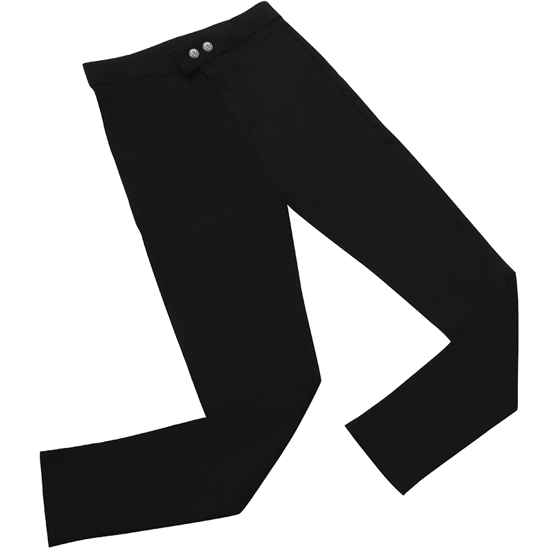 Magic Black Bottom Pants Spring and Autumn Women's Pants Wear Autumn and Winter Plel 2024 New Small Foot high -waist pencil small black pants