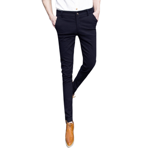 
2026 Spring Men's Casual Pants Slim Fit Small Leg Pants Nine-Point Pants Elastic Spring and Autumn Pants Men's Korean Style Trendy Brand