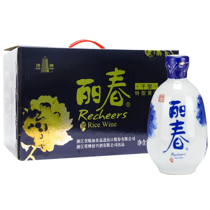 塔牌紹興特產黃酒幹型麗春375ml*6瓶整箱手工冬釀特型黃酒自飲酒-Taobao