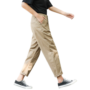 
Khaki pants women's 2026 new overalls small straight casual harem radish women's pants summer thin section