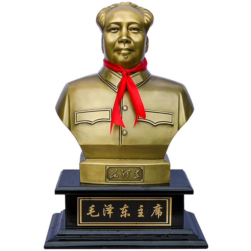 毛主席像客厅办公室装饰品铜像毛泽东摆件伟人平安全铜雕塑