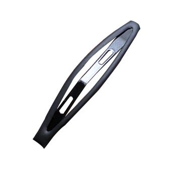 Value-for-money set of 10 black matte hair clips