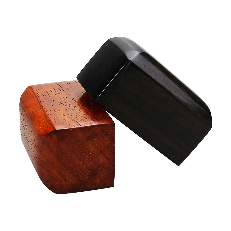 拍子木　特上紫檀　８寸(24cm) 金蝉惊堂木相声评书醒木专业黑檀红木相声醒目醒子穷摔紫檀配件