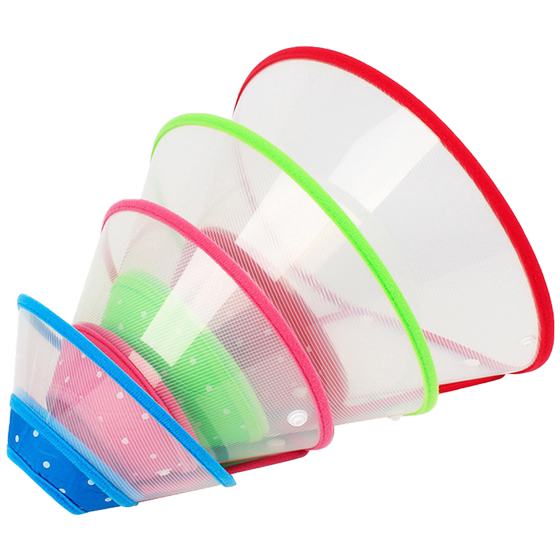 Elizabeth Cat Cat Caps, Cat Elisha White Pet Dog's Head Set Fighting Bite and Licking Lifting Products
