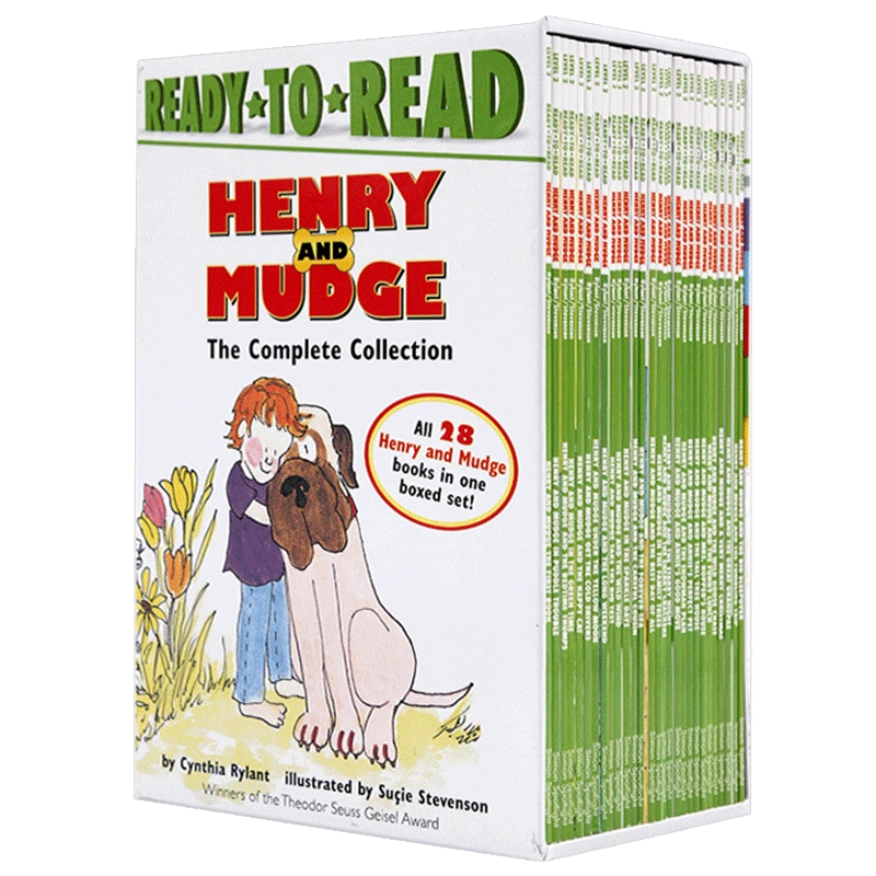 亨利和瑪吉套裝28冊盒裝英文原版繪本Henry and Mudge Ready to Read 