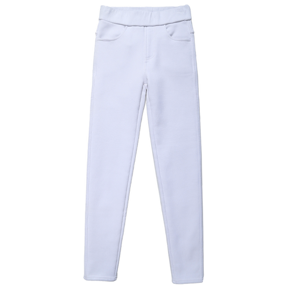 Eight -point small white leggings female wears summer thin, high waist tights, thin nine -pointer pencil pants
