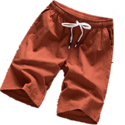 Summer linen men's casual Korean style trendy three-quarter pants