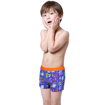 Cartoon printed children's English-haired environmentally friendly swimsuit
