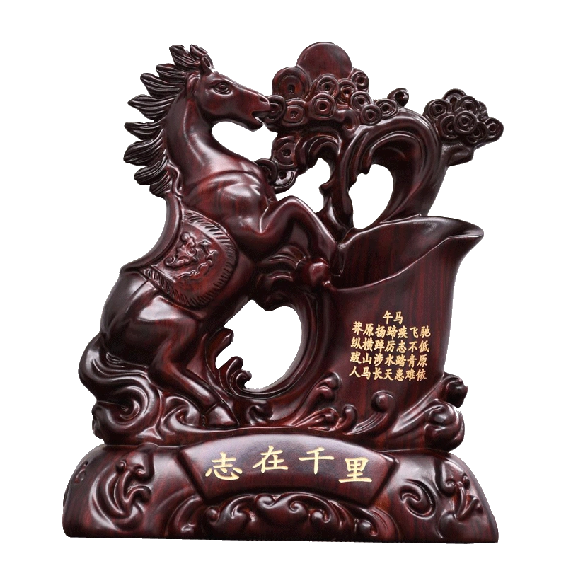 中國筆筒 木雕