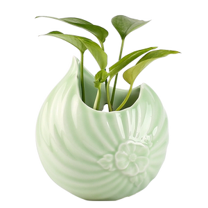 Creative wall-mounted green radish hydroponic vessel vase water-grown plant flower pot hanging flower arrangement flower device decoration