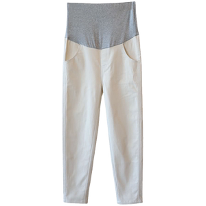 Maternity pants jeans spring and autumn styles wear fashionable white casual leggings autumn and winter plus velvet maternity clothing spring clothes
