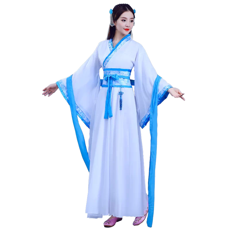 中国风汉服女秋冬襦裙古装公主仙女服装舞蹈表演服古典古风演出服-Taobao
