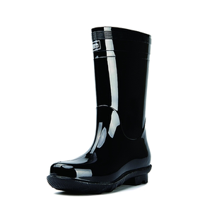 Returning rain bears men's high tube high -pitch mid -boots outdoor rubber shoe anti -skate -skid shoes men and velvet thick waterproof shoes and rain boots