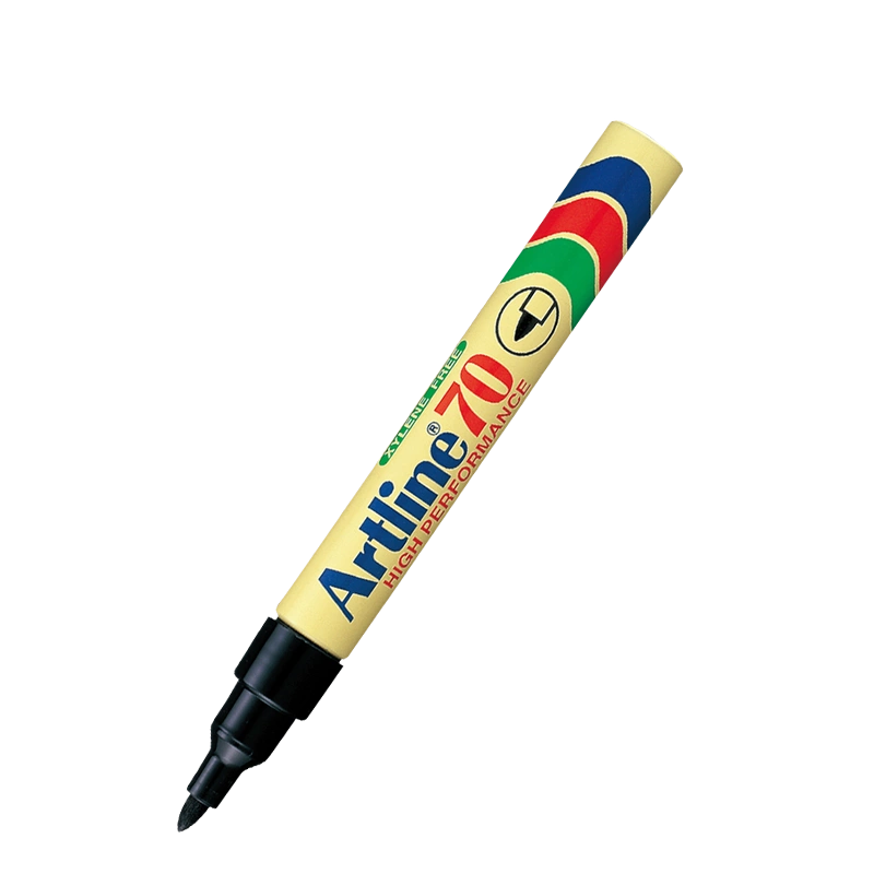 日本Artline旗牌油性小双头记号笔细头勾线笔美术专用小学生勾边描边笔 