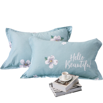 Pure cotton pillow case one pair of cotton household pillow case
