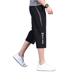 Dry thin men's running fitness elastic track and field shorts